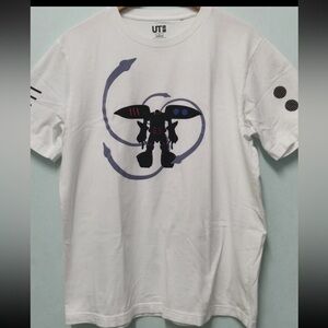 Uniqlo Gunpla 40th Anniversary White Graphic T-Shirt Men's Sizes M